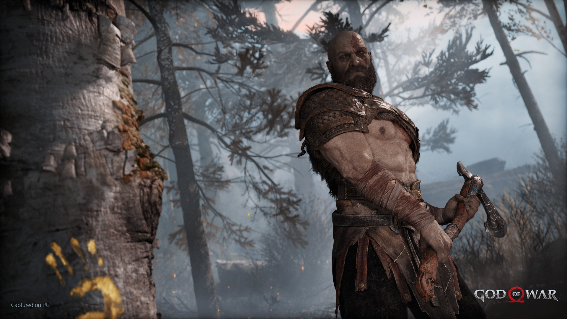 God of War (2018) screenshot; context image for the Norse-era Kratos.